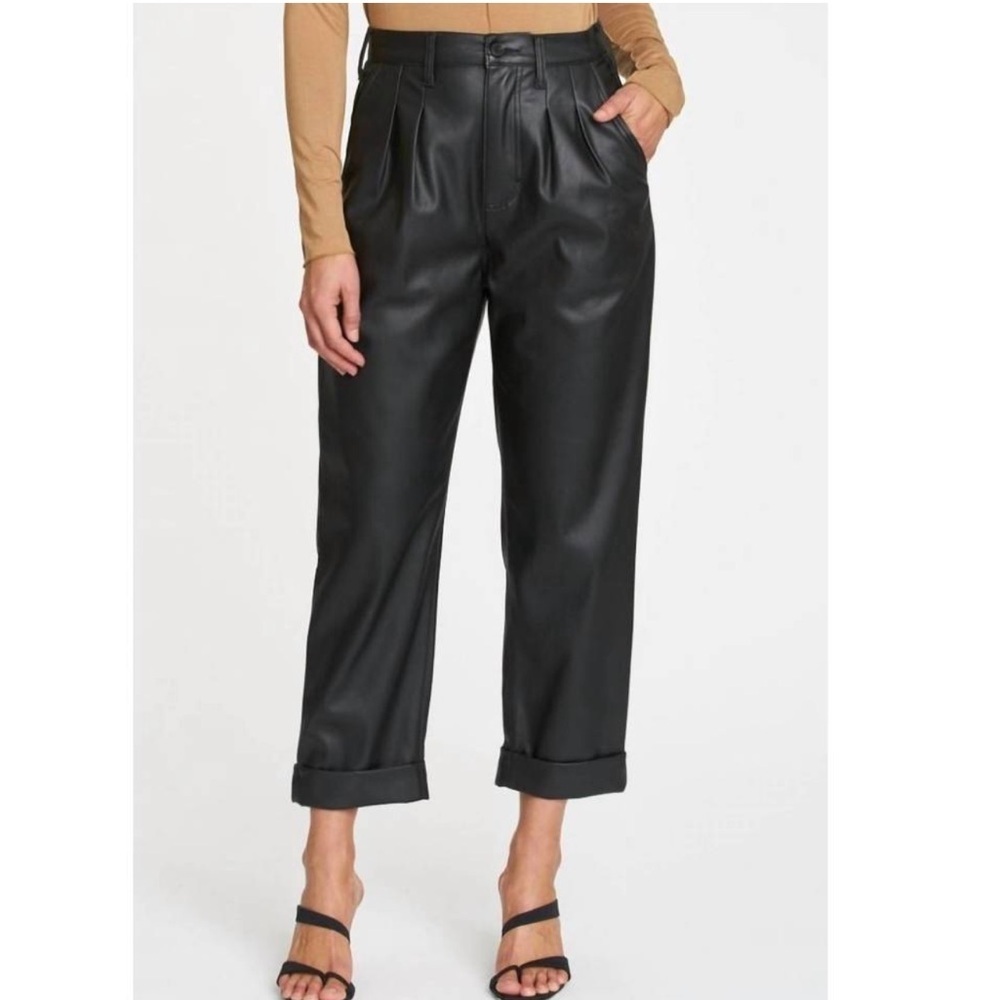 Pistola Kellin Pleated Trouser Pants in Slate Black Size 26 New NWT